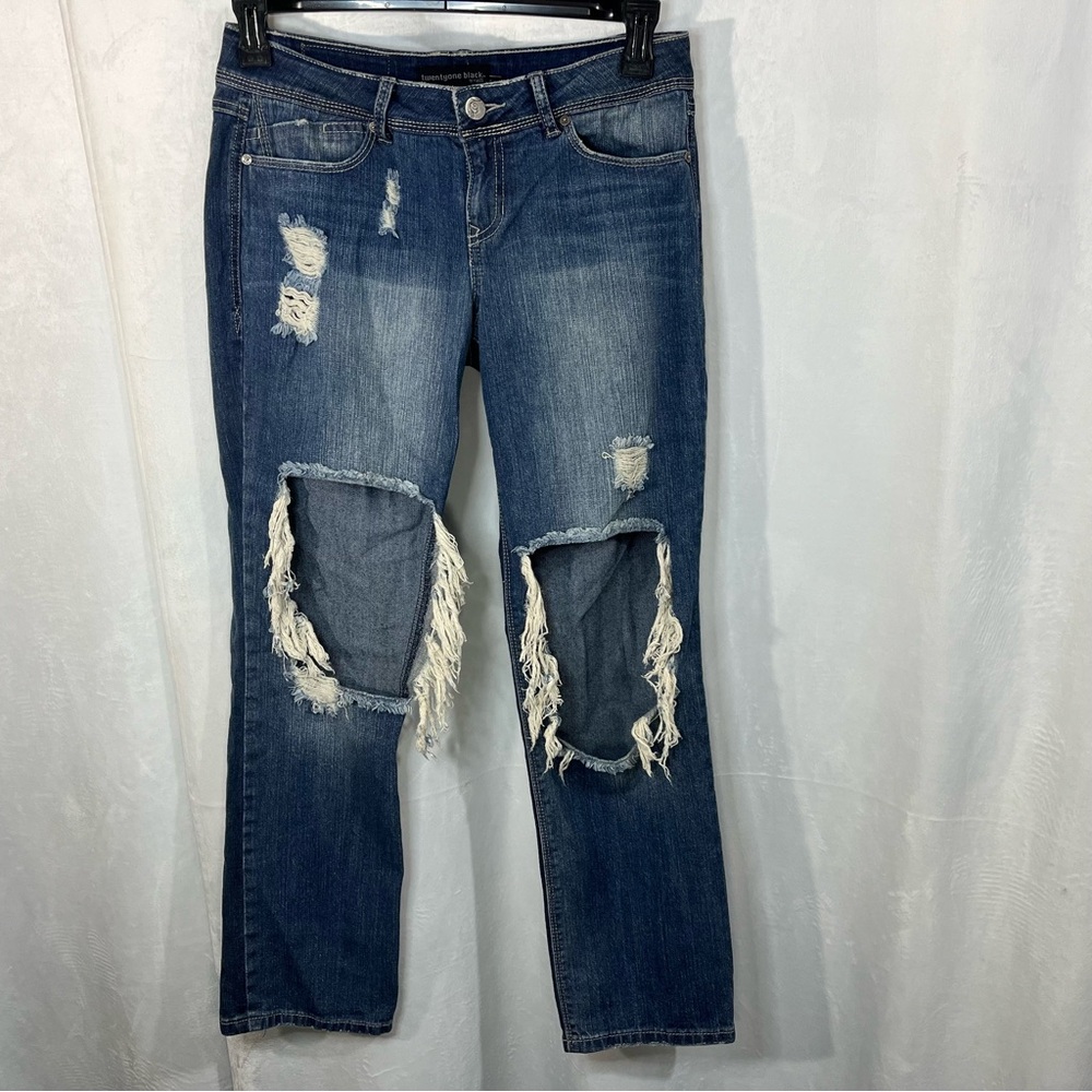 TwentyOne Black By Rue21 Jeans Distressed‎  Stonewash Size 5/6